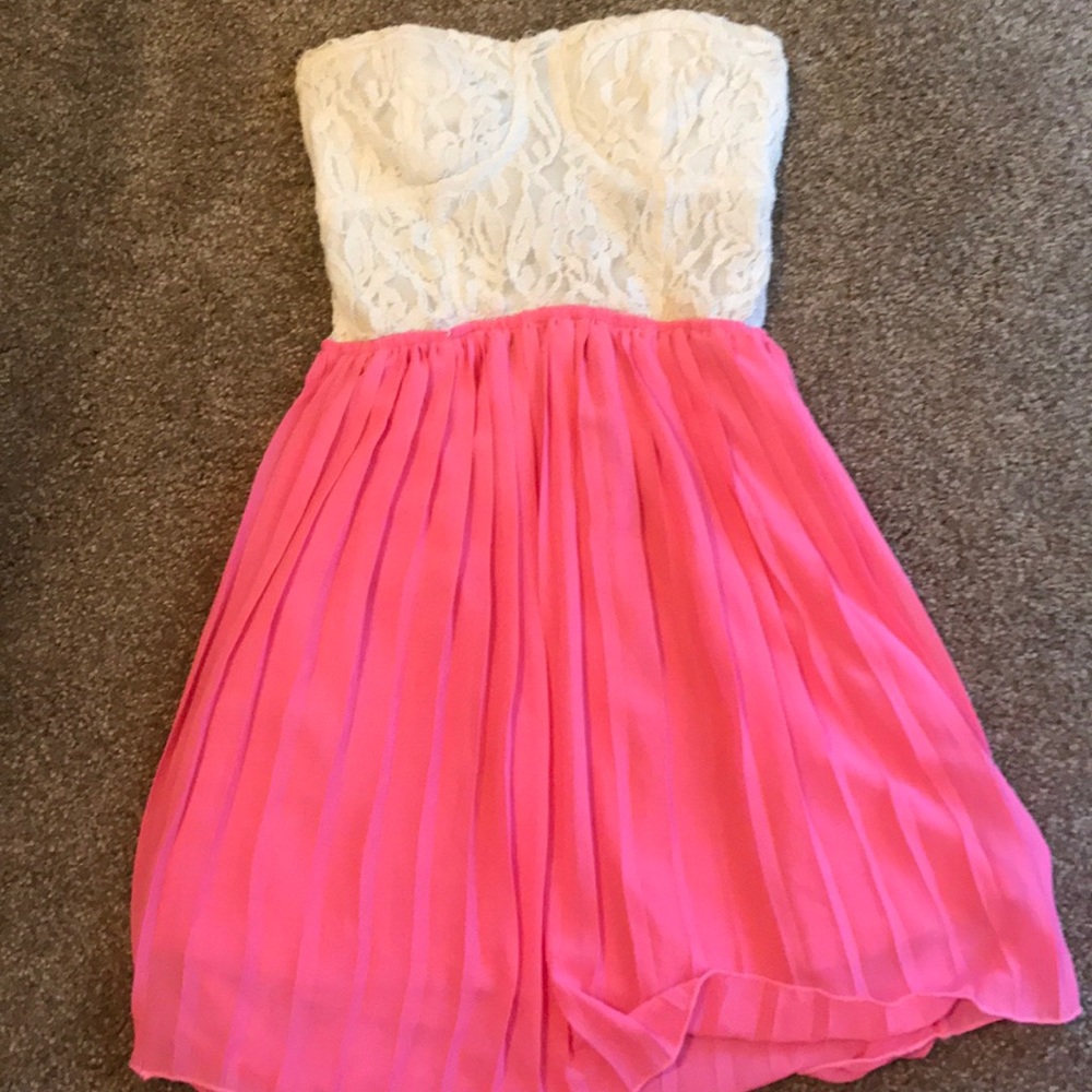 Lace top dress